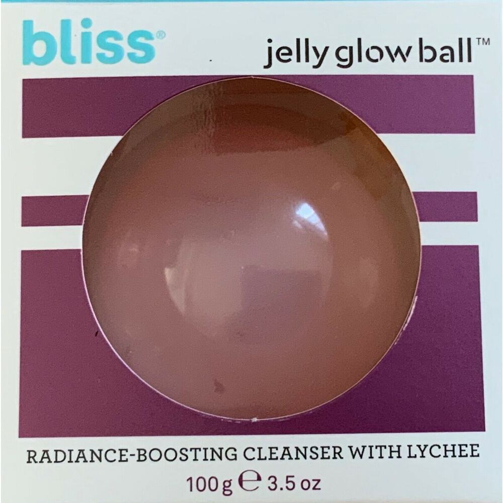 Jelly Glow Ball (Lot x2) Radiance Boosting Cleanser with Lychee 3.5oz Bliss NIB
